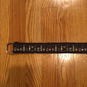 Knot beer bottle d-ring belt. Size M